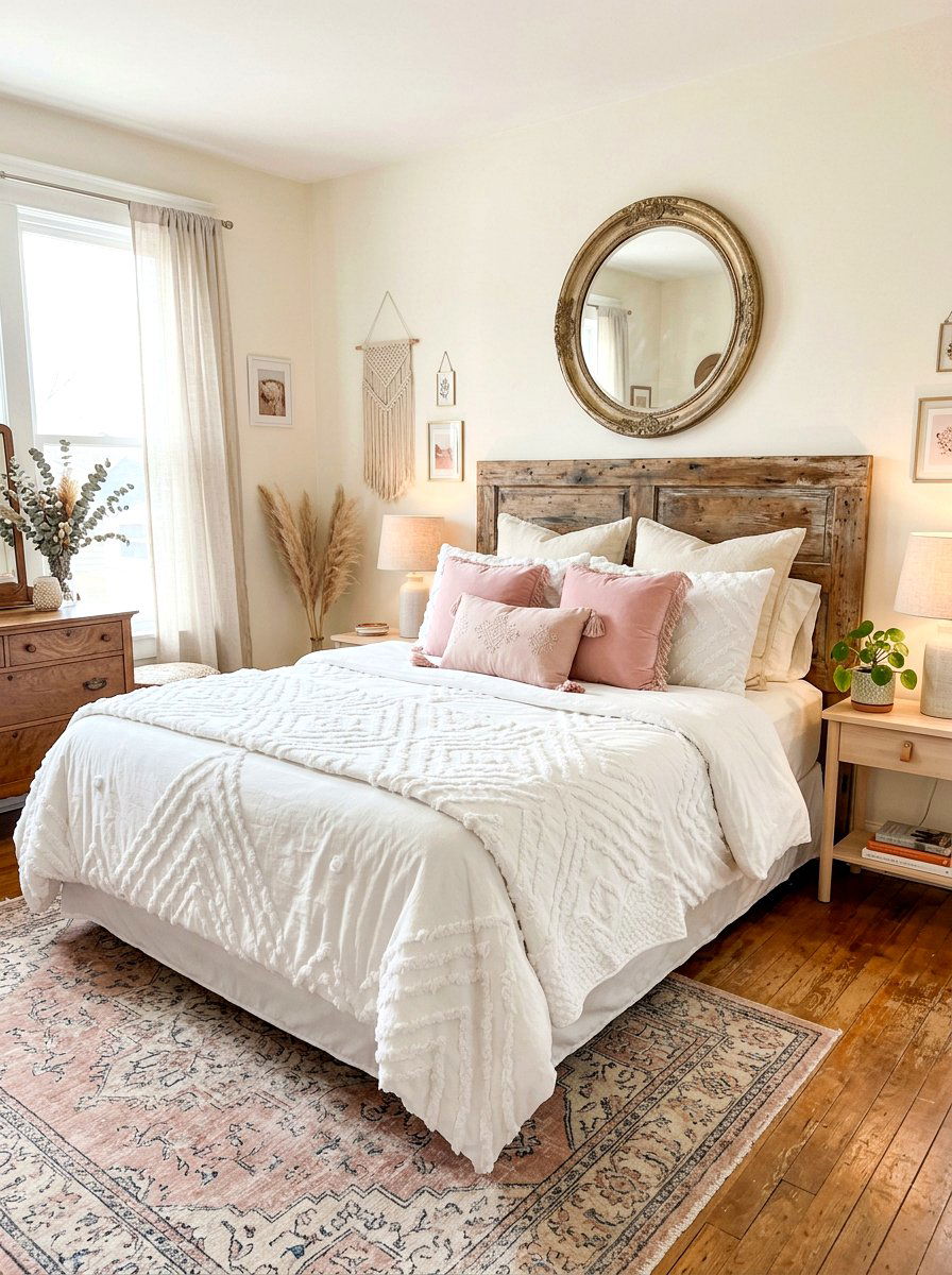 Tufted white chenille - 30 designer bedding bedroom ideas