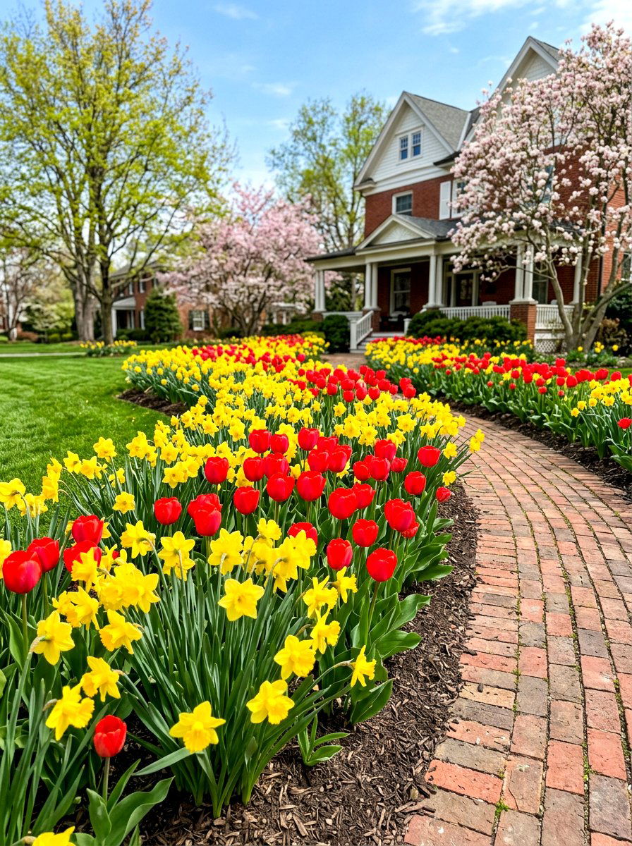Tulip And Daffodil Garden - 30 tulip garden ideas