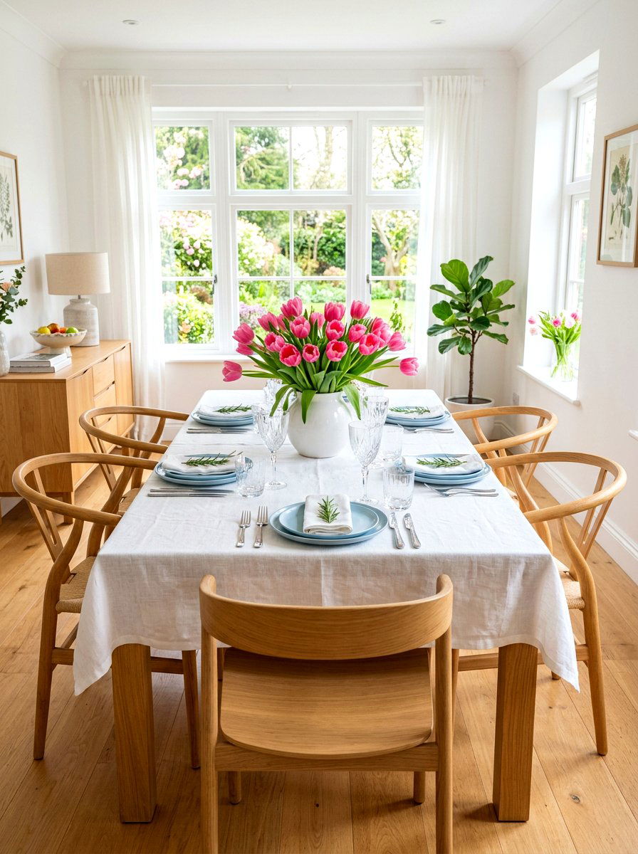 Tulip Centerpiece - 30 spring dining table ideas