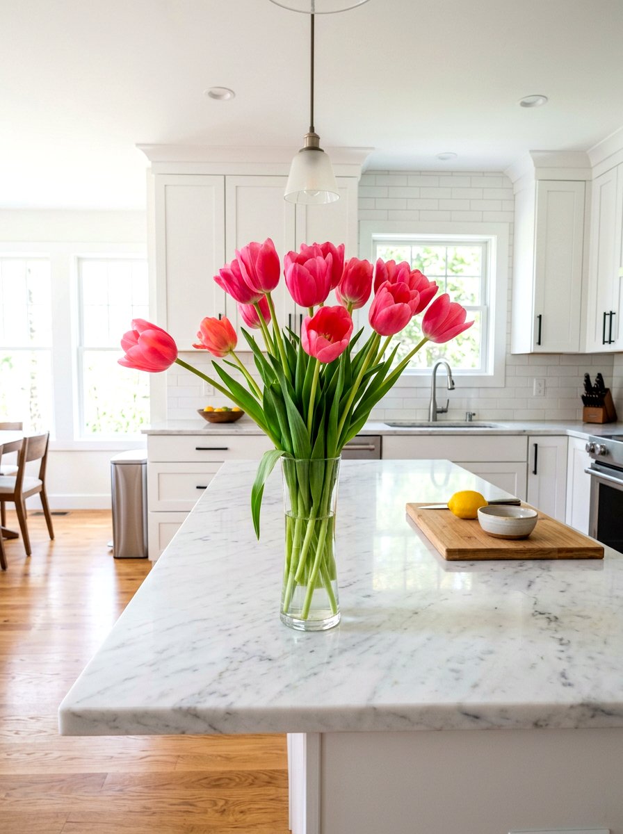 Tulip Flower Arrangement - 30 floral centerpiece ideas