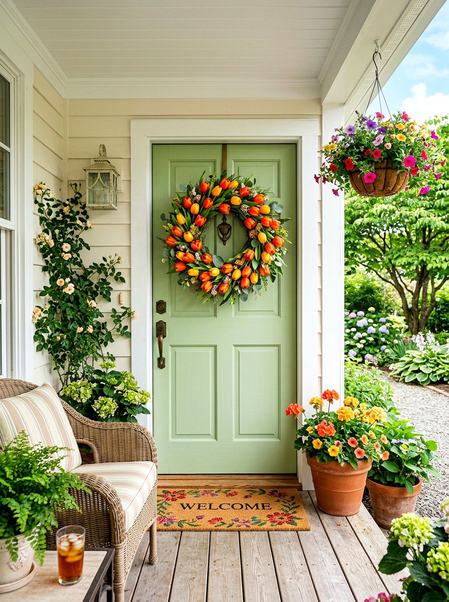 Tulip Spring to Summer - 30 summer wreath ideas