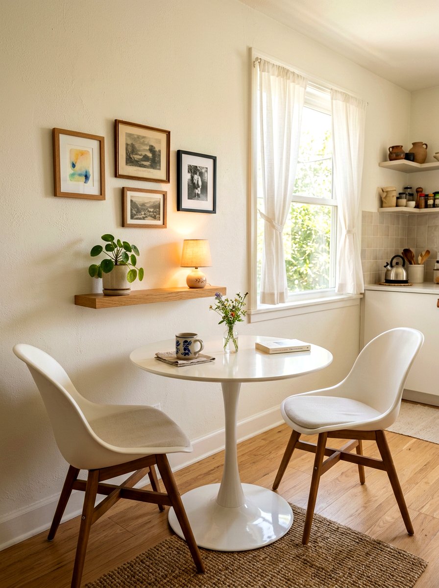 Tulip table in corner dining area - 30 tulip table decor ideas