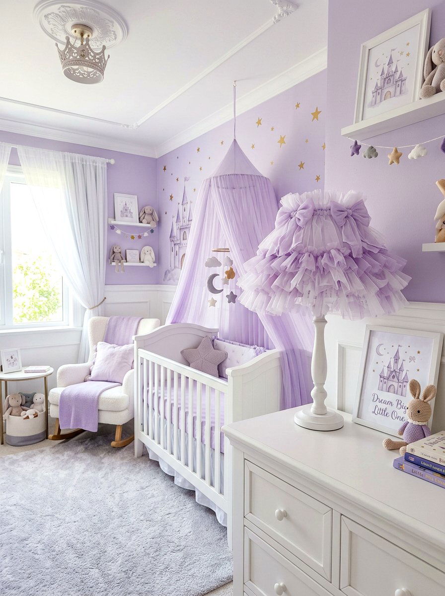 Tulle Frilly Lampshade - 30 frilly lampshade ideas