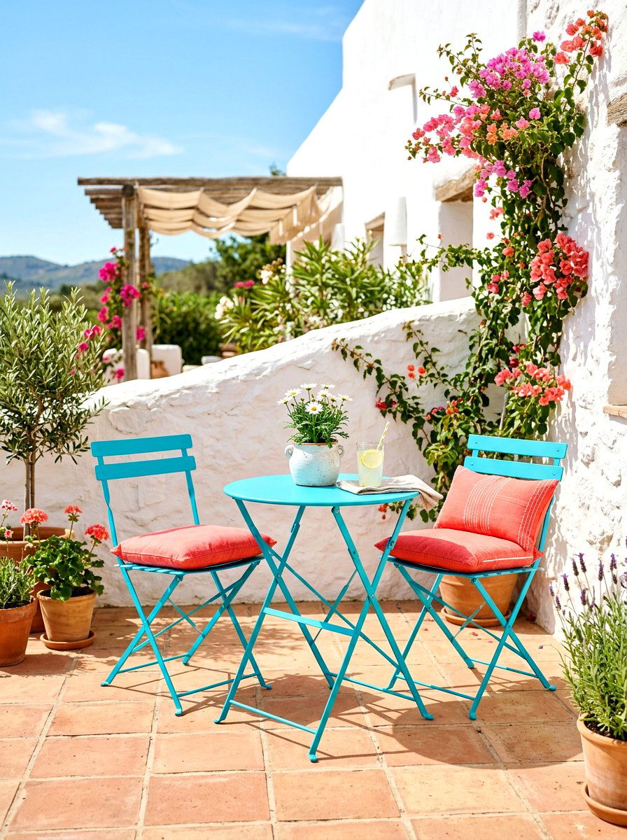 Turquoise Folding Bistro Set - 30 folding bistro set ideas