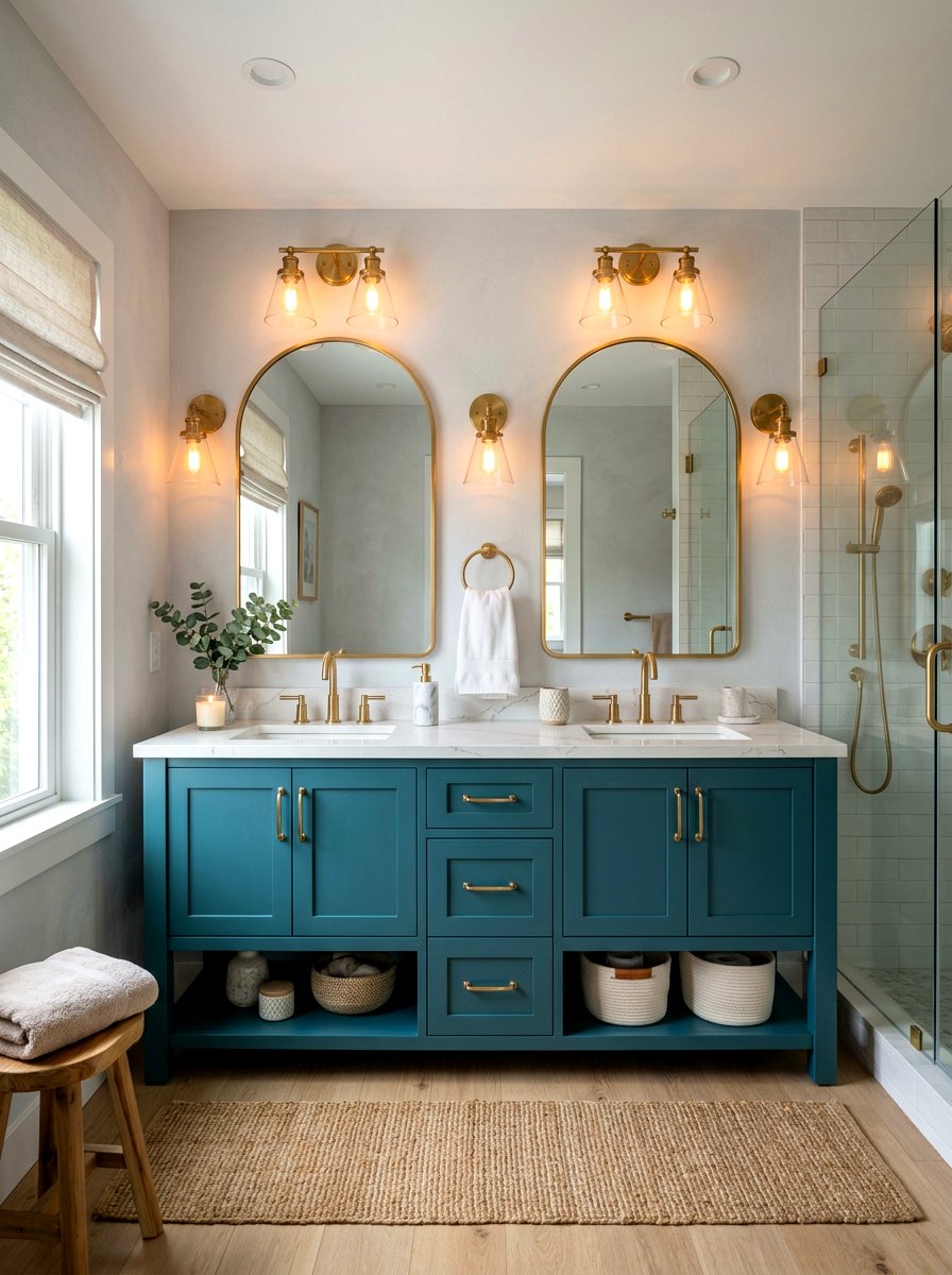 Turquoise bathroom vanity - 30 turquoise bathroom ideas