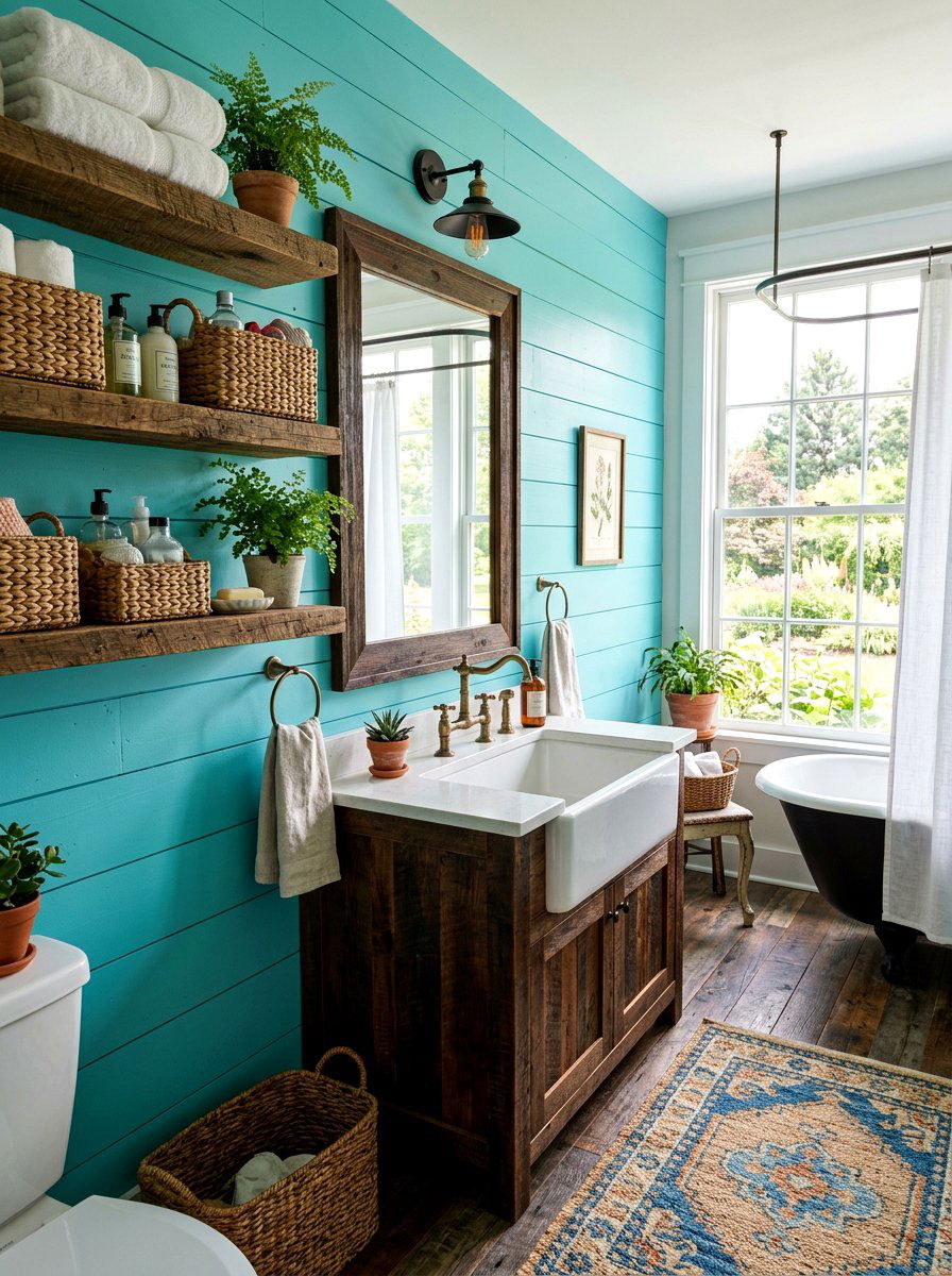 30 Turquoise Bathroom Ideas for a Fresh, Resort-Style Look