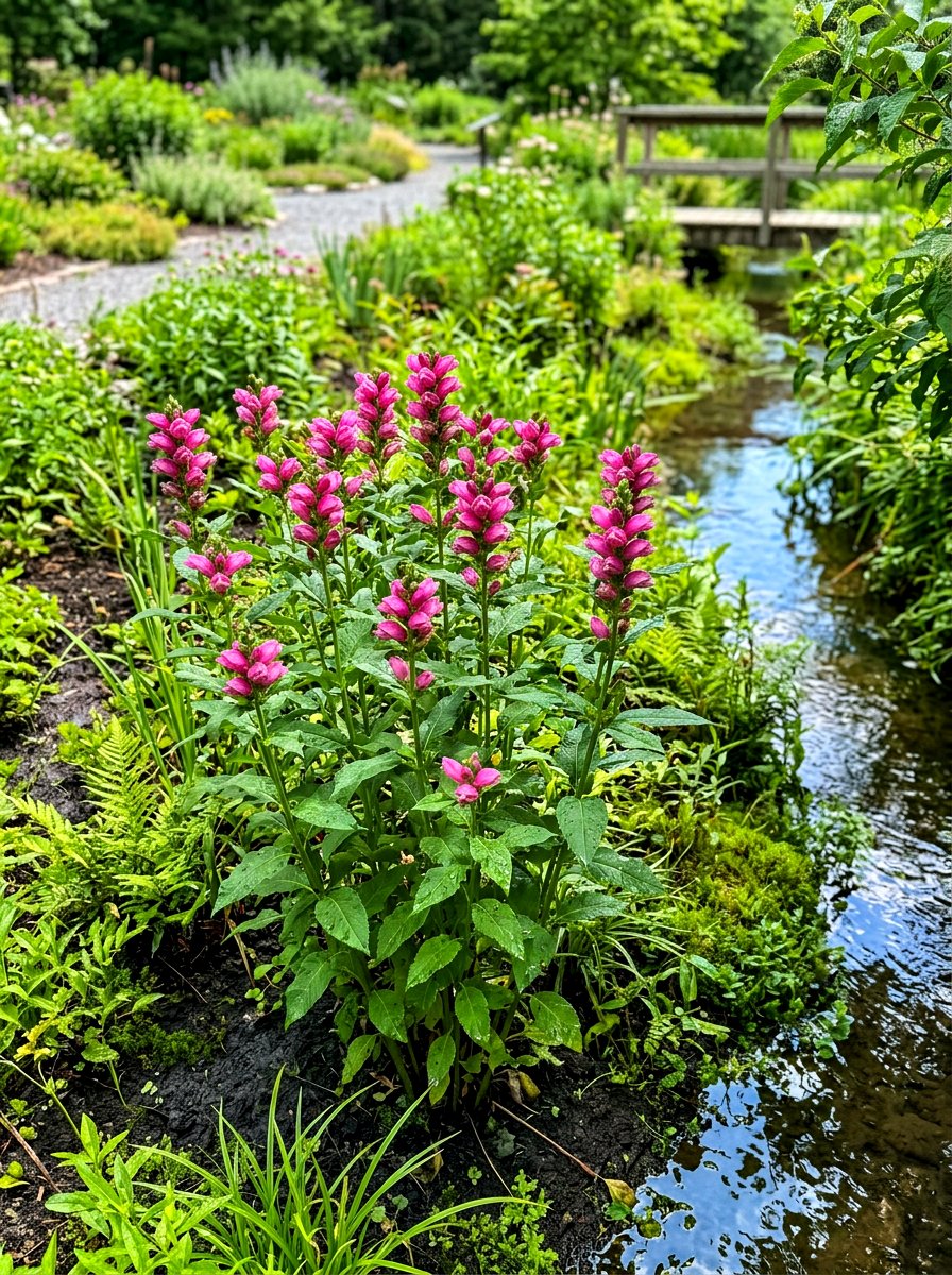 Turtlehead flower garden - 30 shade garden ideas