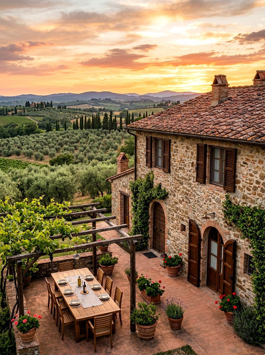Tuscan Farmhouse Exterior - 30 Mediterranean house exterior ideas