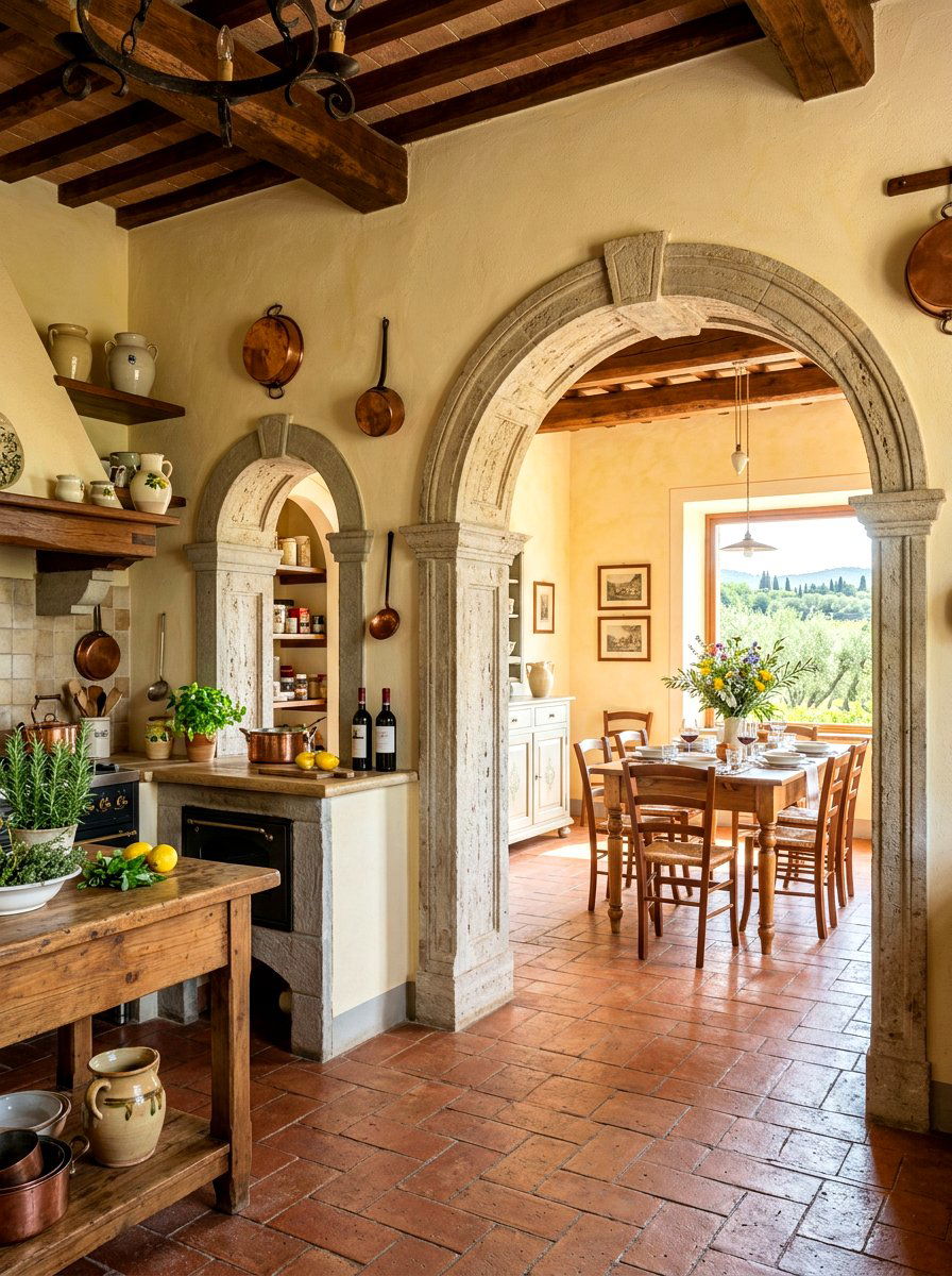Tuscan Kitchen Arched Doorways - 30 Tuscan kitchen ideas