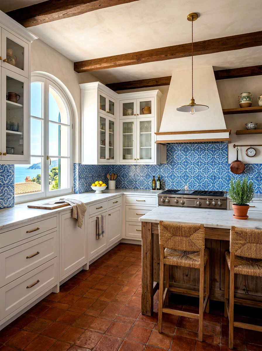Tuscan Kitchen Blue Accents - 30 Tuscan kitchen ideas