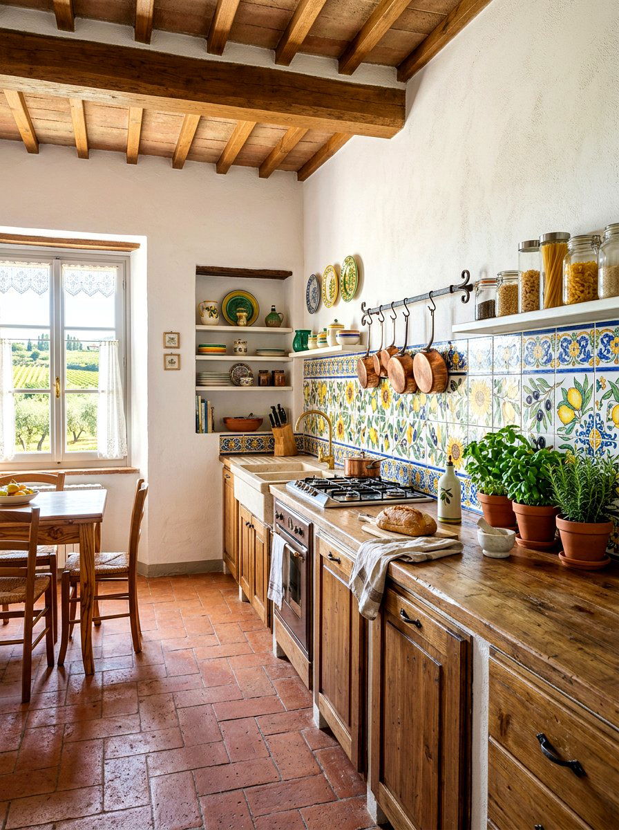 Tuscan Kitchen Ceramic Tile - 30 Tuscan kitchen ideas