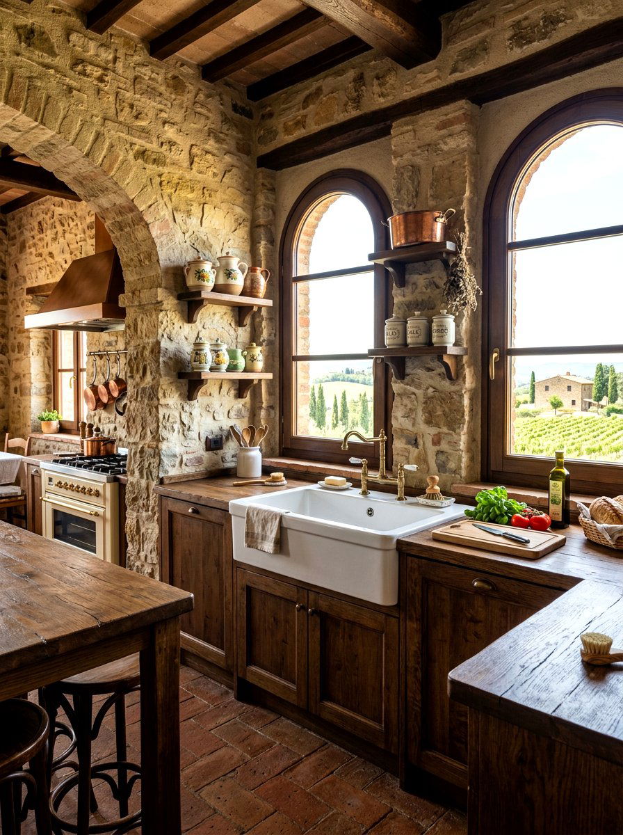 Tuscan Kitchen Farmhouse Sink