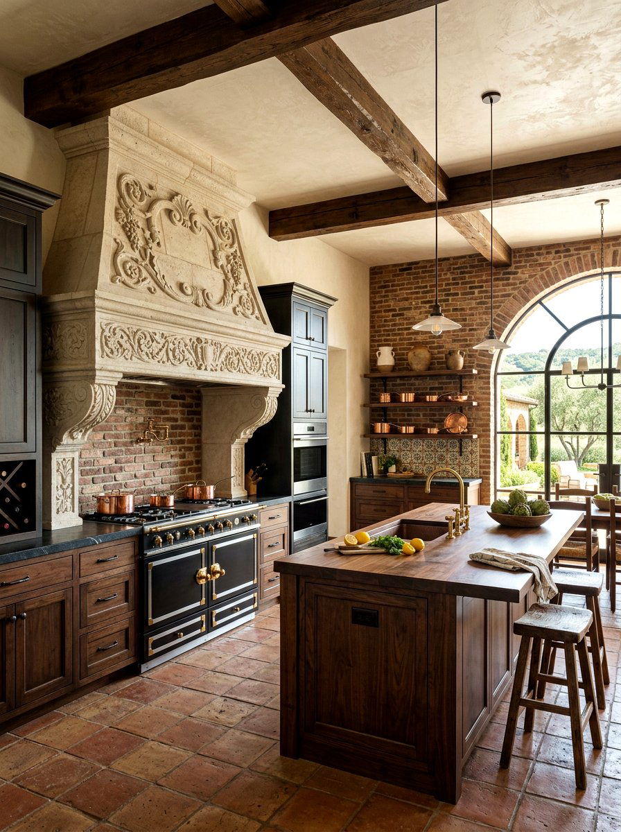 Tuscan Kitchen Range Hood - 30 Tuscan kitchen ideas