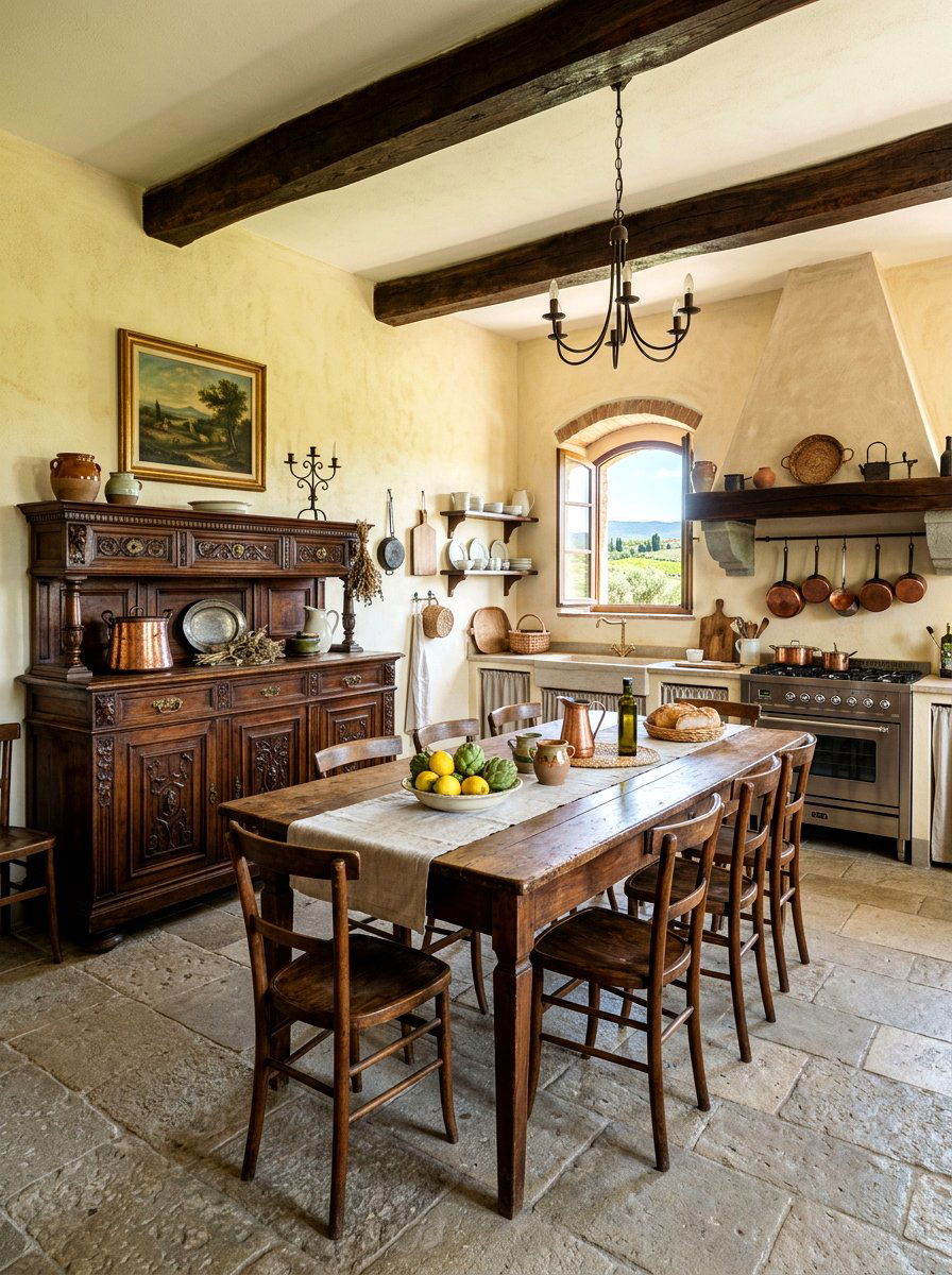 Tuscan Kitchen Vintage Furniture - 30 Tuscan kitchen ideas