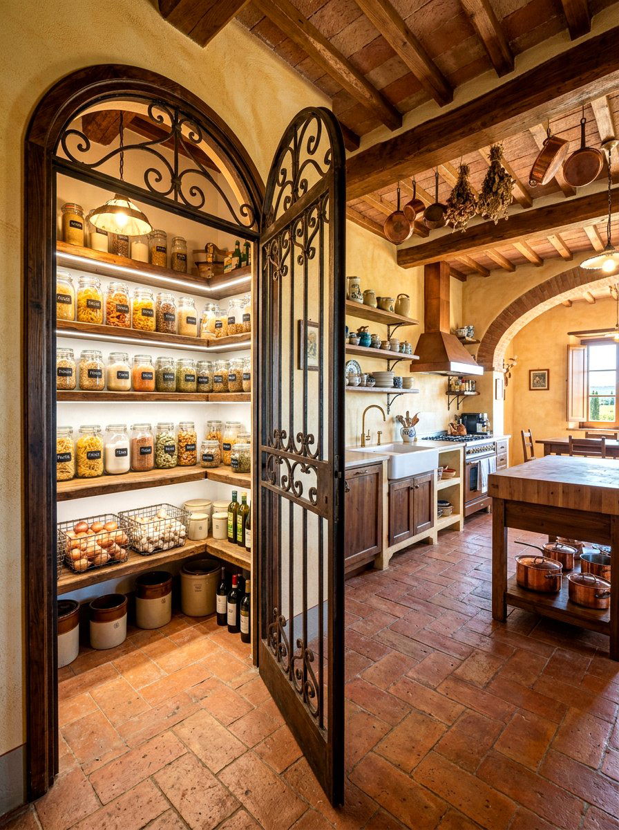 Tuscan Kitchen Walk In Pantry - 30 Tuscan kitchen ideas