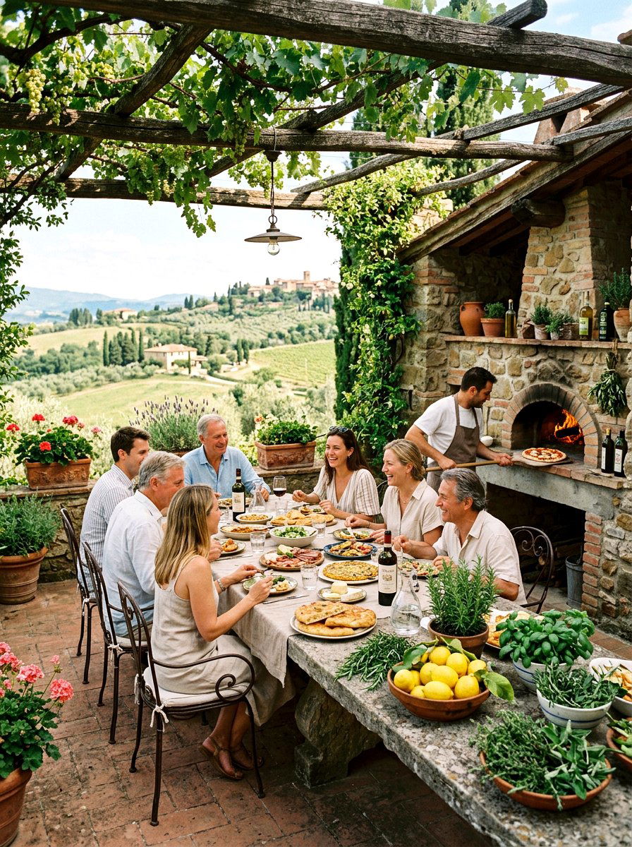 Tuscan Outdoor Kitchen - 30 patio brunch setup ideas