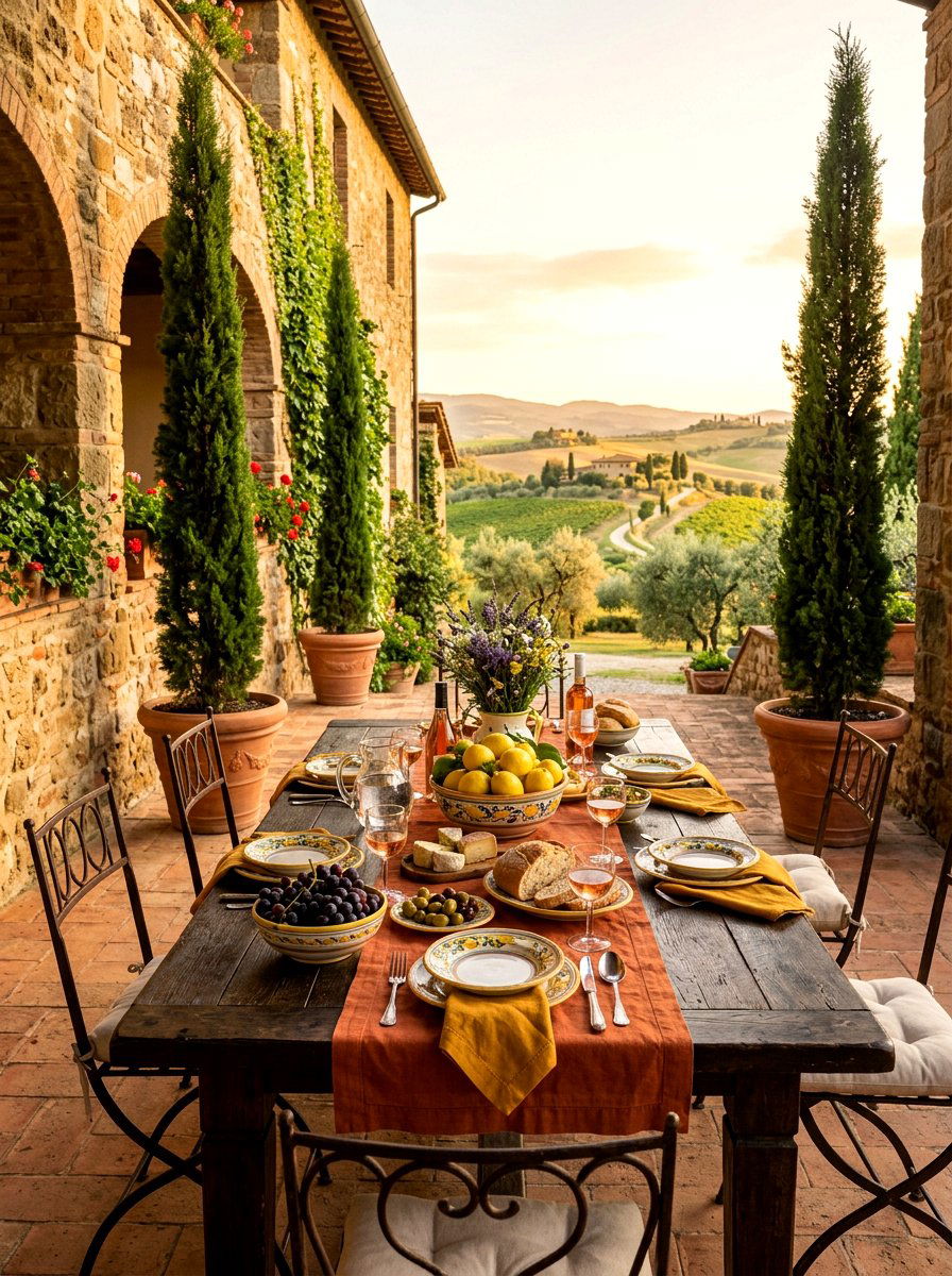 Tuscan Patio Brunch - 30 brunch patio setup ideas