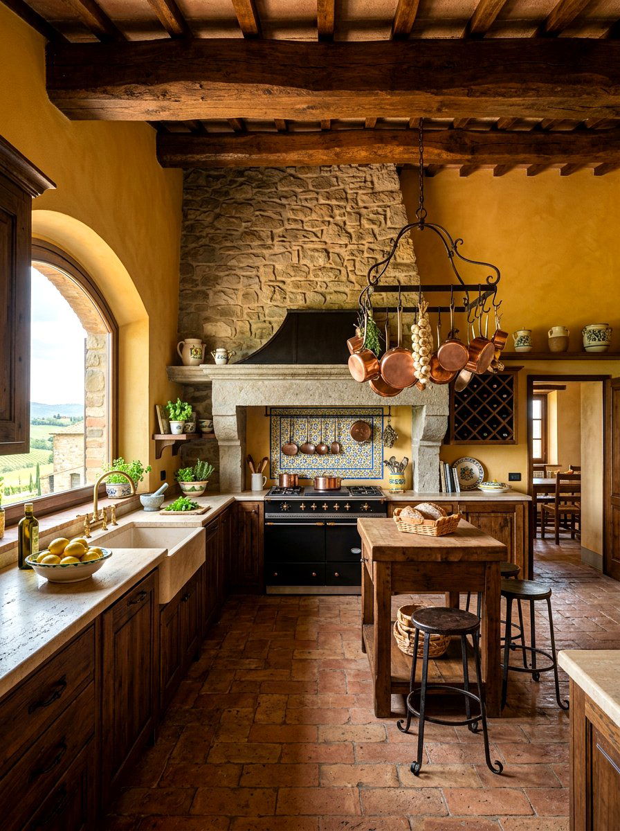 Tuscan kitchen remodel - 30 rustic European kitchen ideas