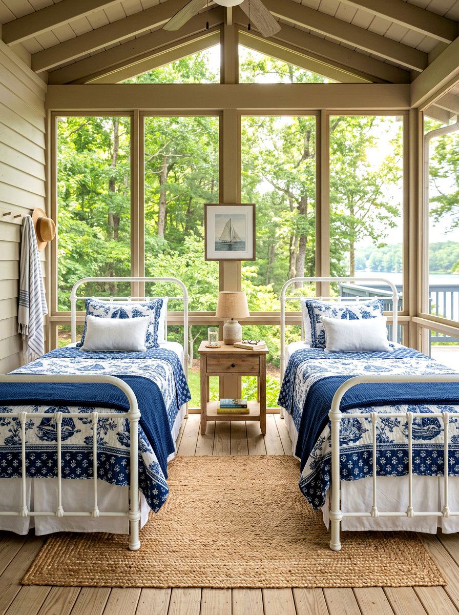 Twin Bed Sleeping Porch - 30 sleeping porch ideas