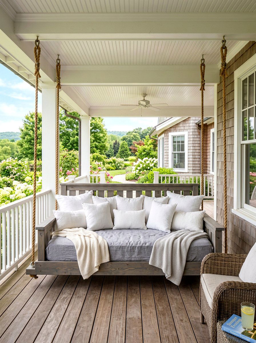 Twin Size Porch Swing - 30 porch daybed swing ideas