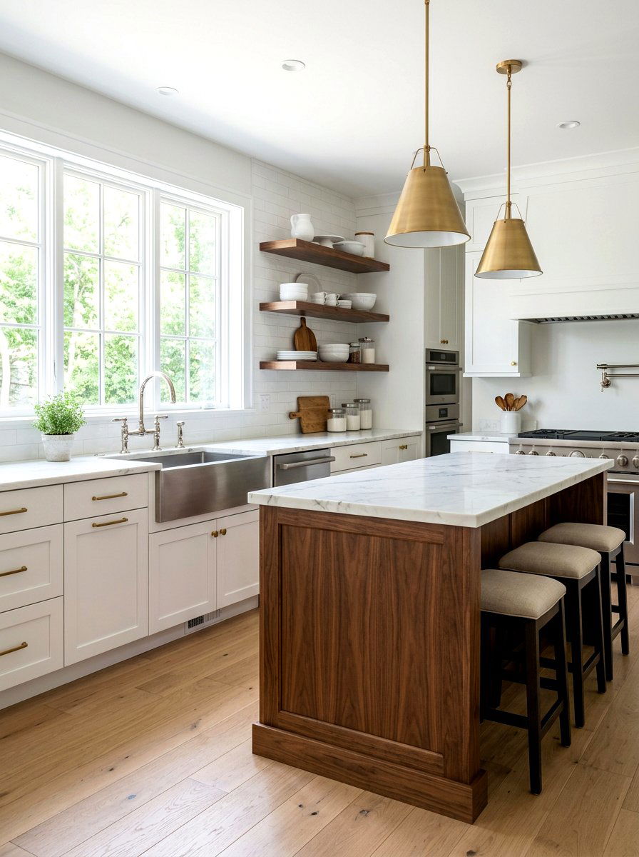 Two Handle Bridge Faucet Transitional Style - 30 bridge faucet kitchen ideas