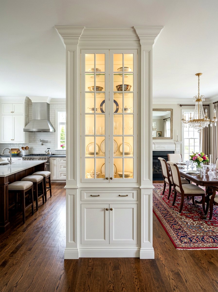 Two Sided Cabinetry - 30 semi open floor plan ideas