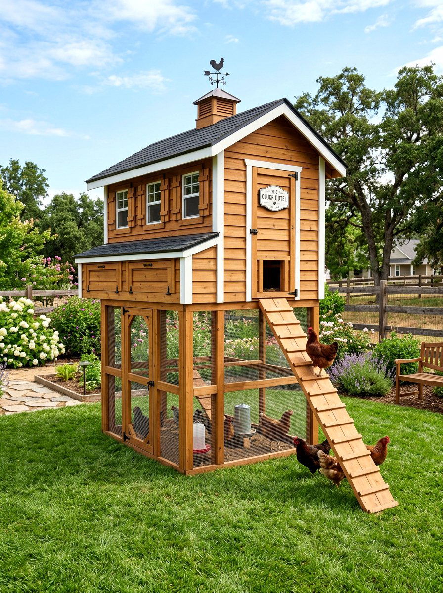 Two Story Chicken Coop - 30 chicken coop ideas