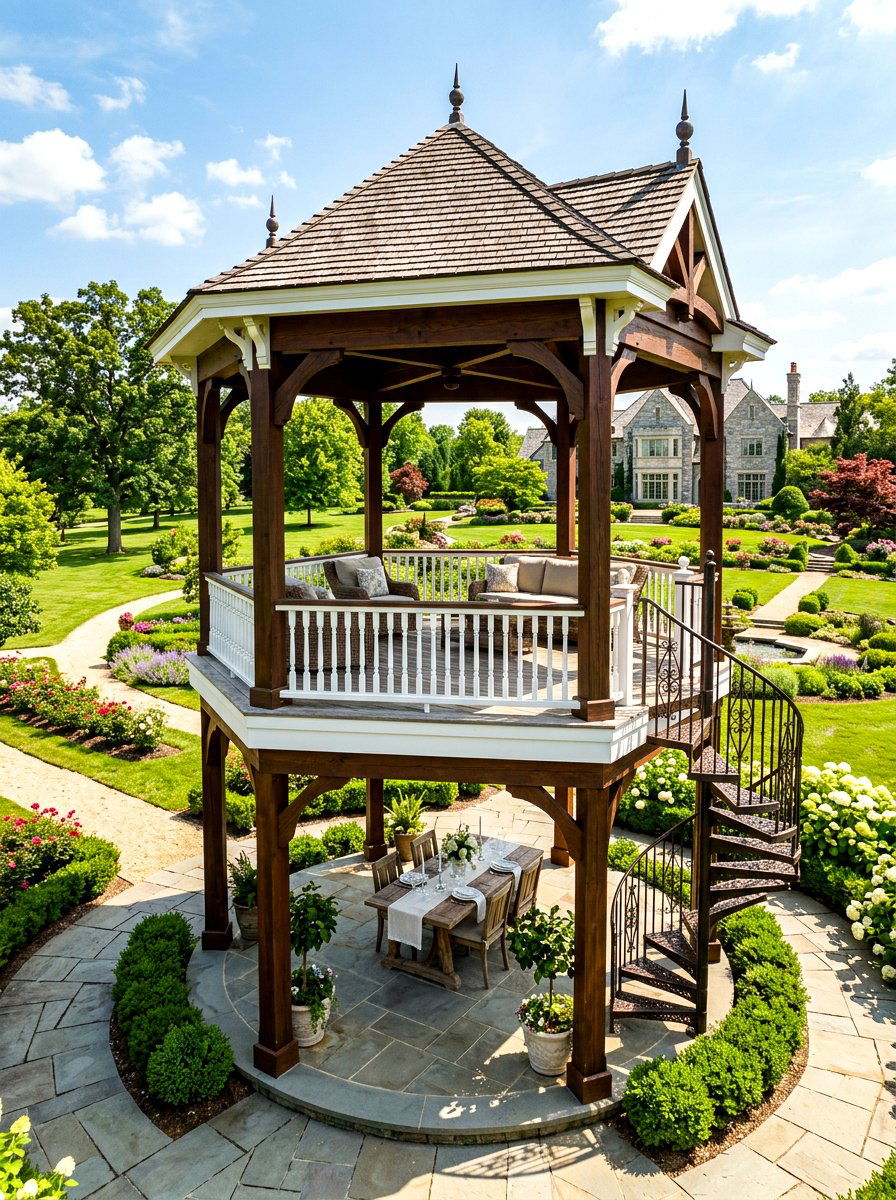 Two Story Gazebo - 30 gazebo ideas