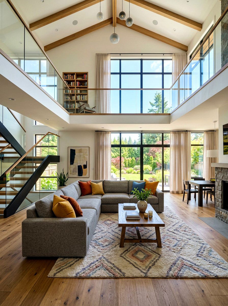 Two Story Open Concept Living Room - 30 open concept living room ideas