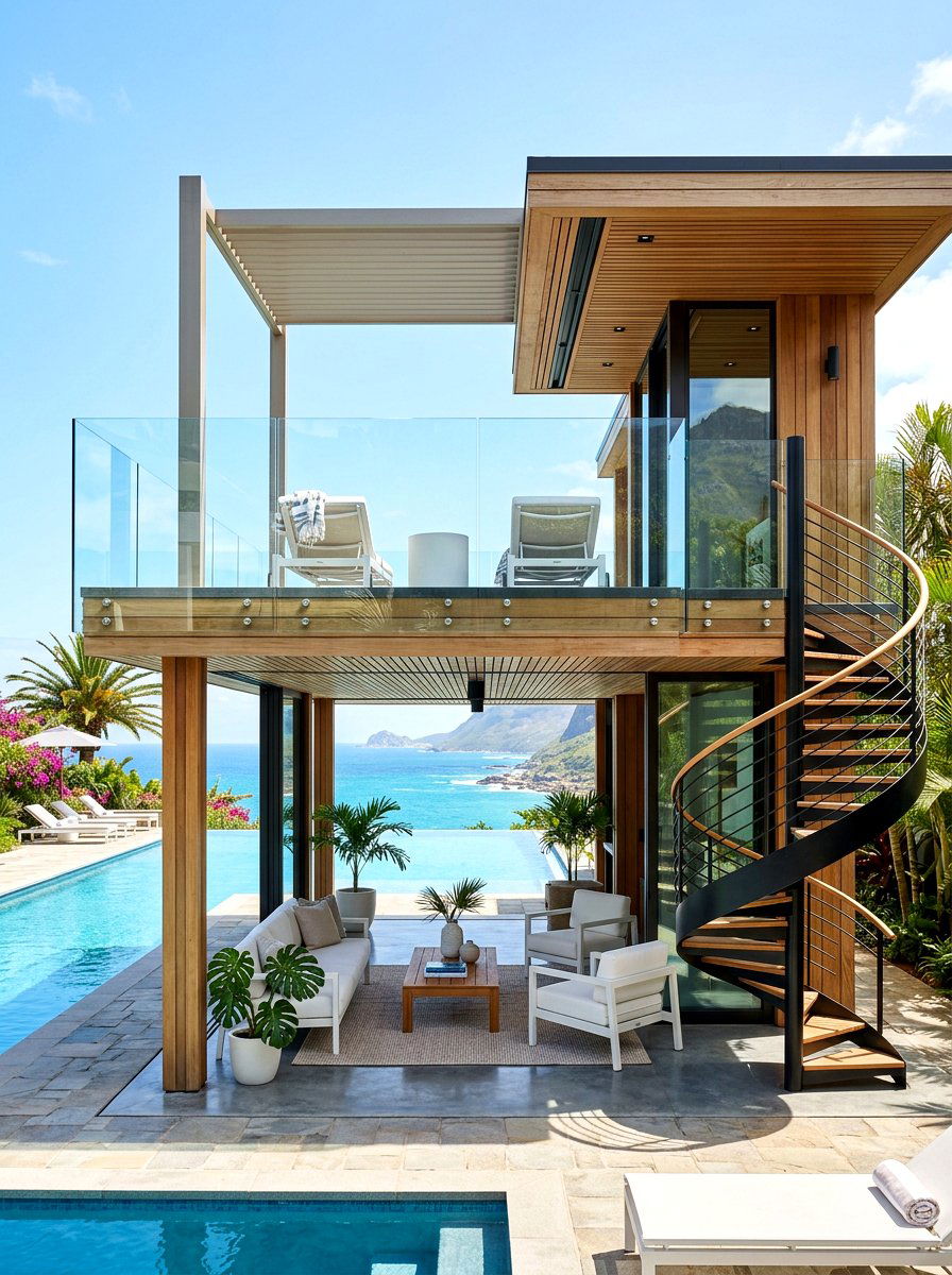 Two Story Pavilion - 30 pool pavilion ideas