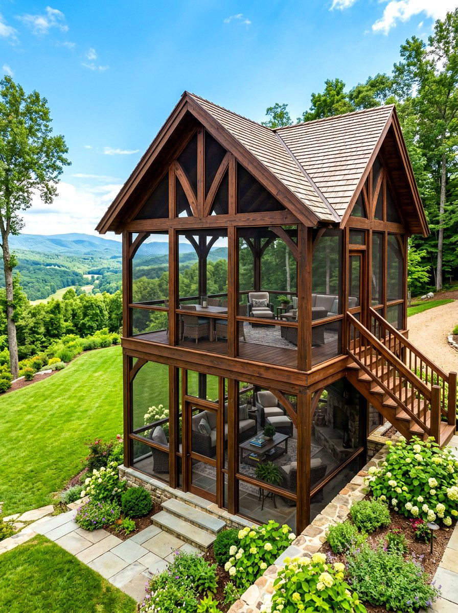 Two Story Screened Gazebo - 30 screened gazebo ideas
