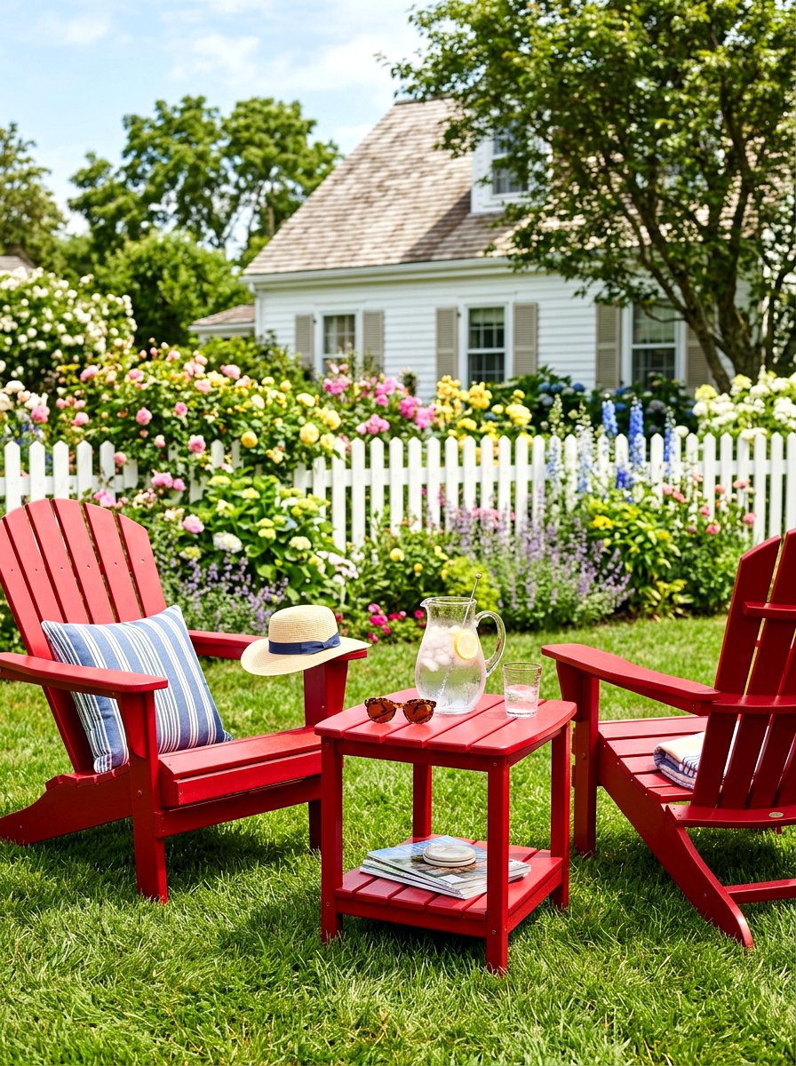 Two Tier Adirondack Side Table - 30 outdoor side table ideas