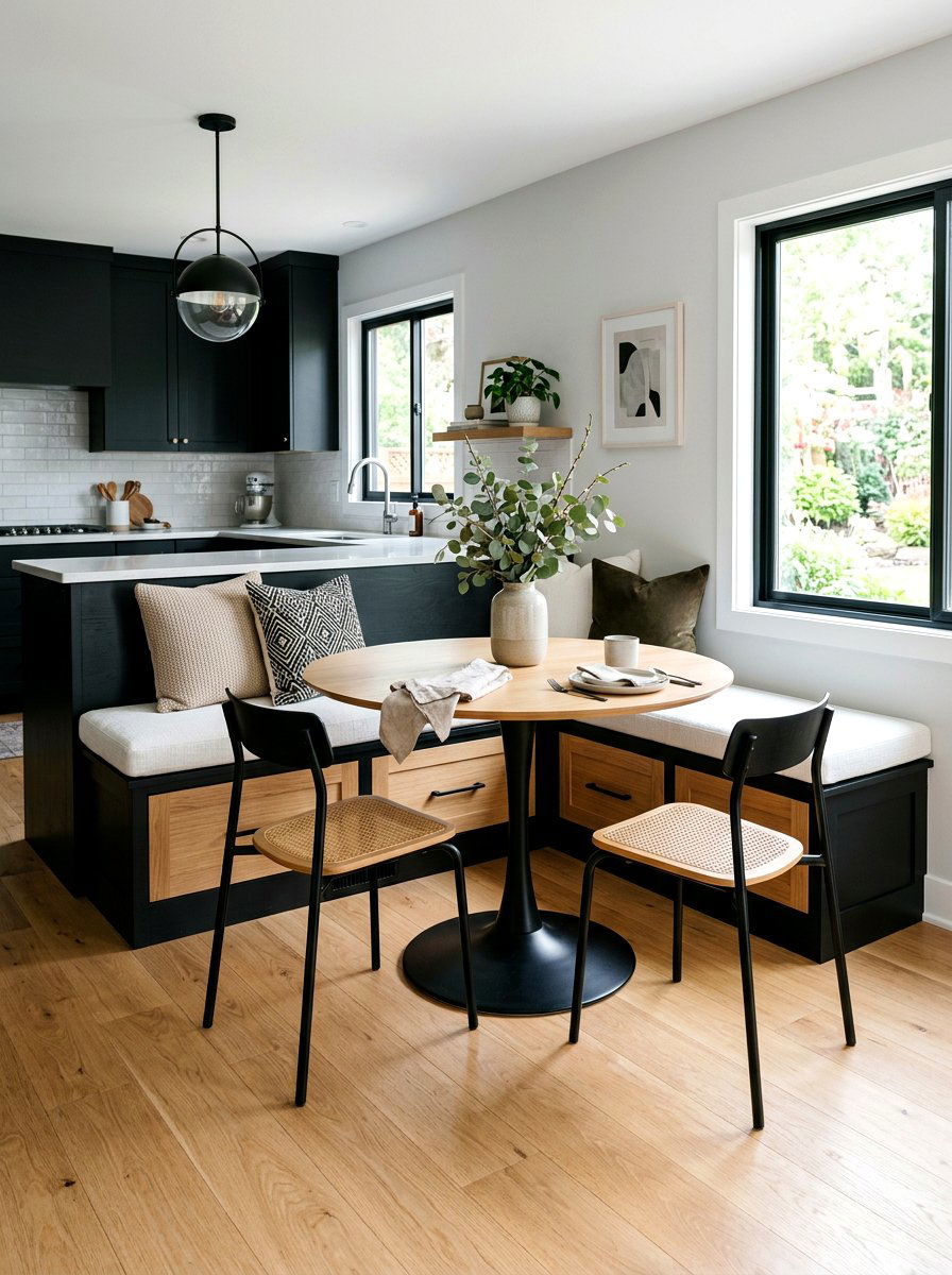 Two Tone Banquette Drawers - 30 banquette storage drawers ideas