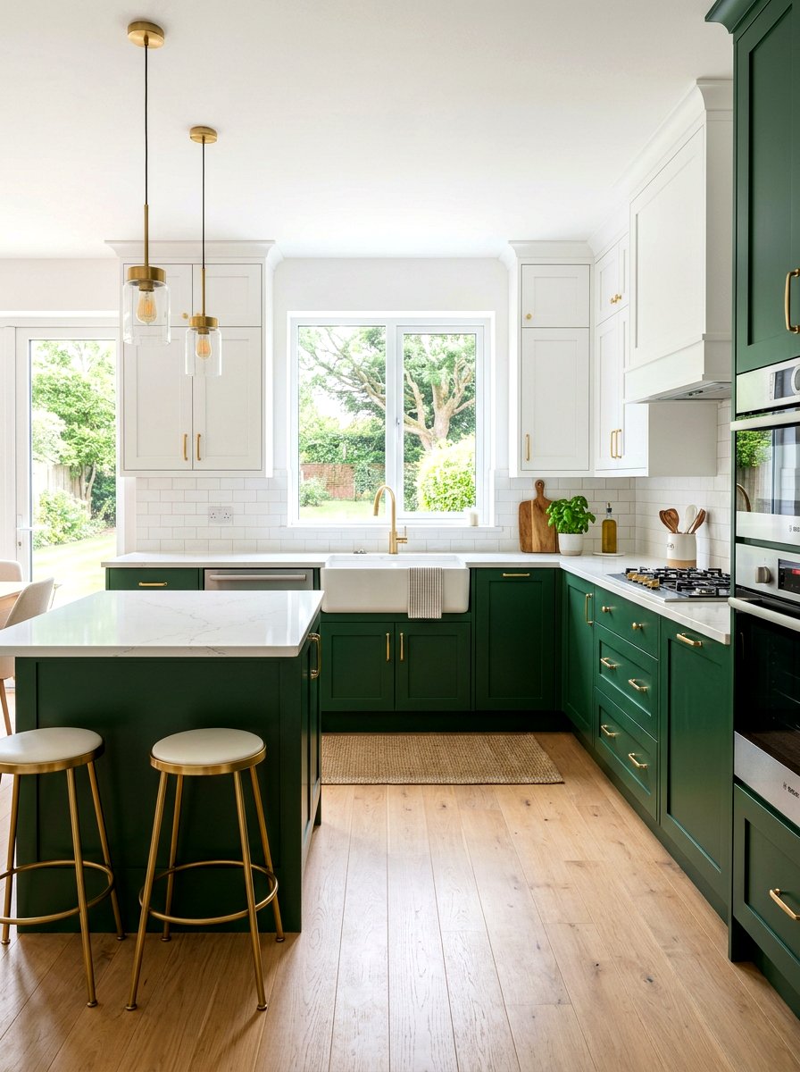 Two Tone Cabinetry - 30 eclectic kitchen ideas