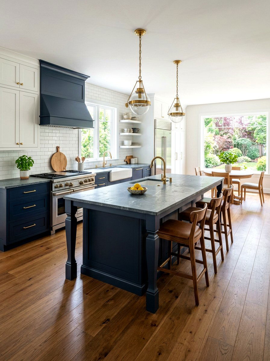 Two Tone Cabinets Soapstone - 30 soapstone kitchen ideas