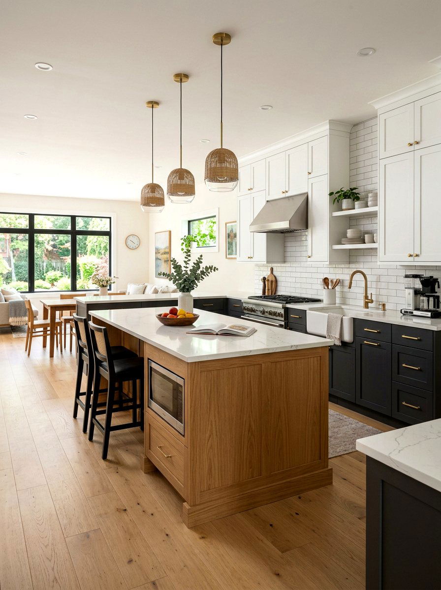 Two Tone Kitchen - 30 Pinterest kitchen ideas