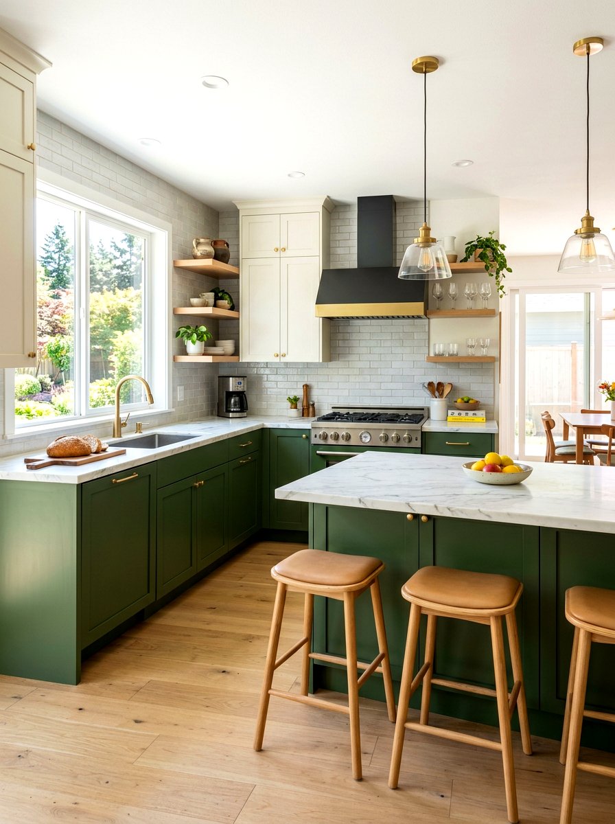 Two Tone Matcha Kitchen - 30 matcha kitchen ideas