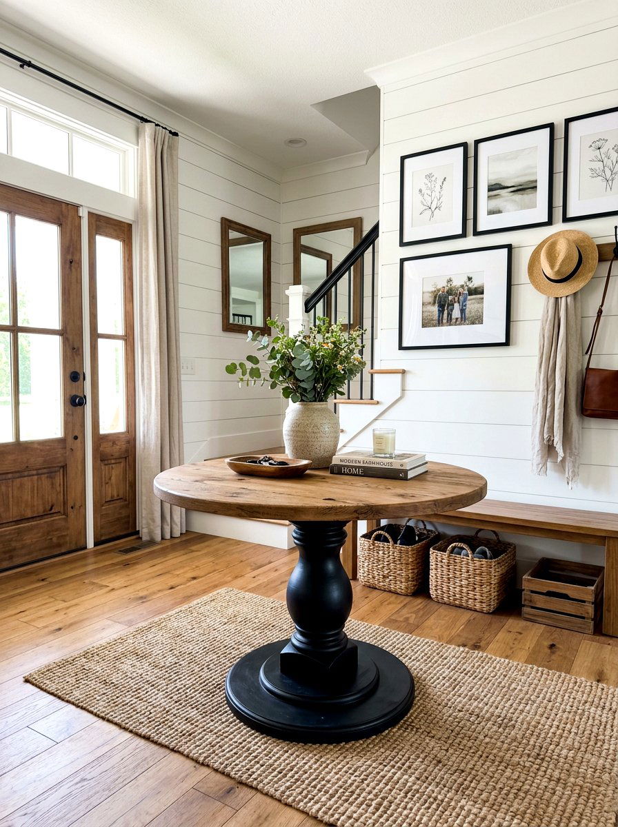 Two Tone Pedestal Table - 30 pedestal entry table ideas