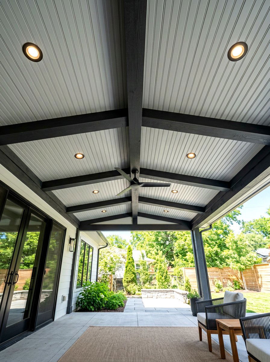 Two Tone Porch Ceiling - 30 porch beadboard ceiling ideas