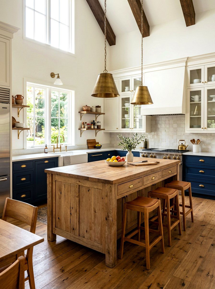 Two Tone Rustic Kitchen - 30 rustic kitchen ideas