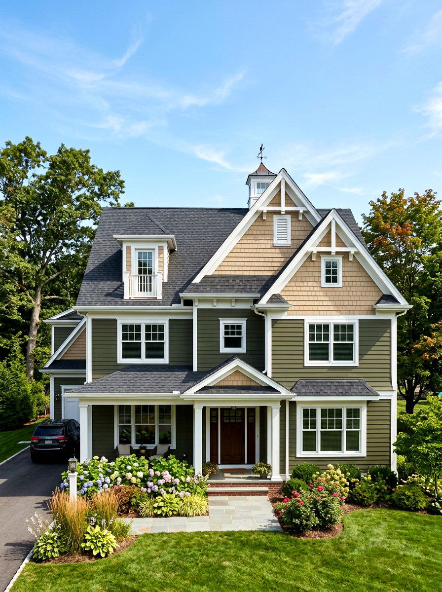 Two Tone Siding - 30 craftsman exterior ideas