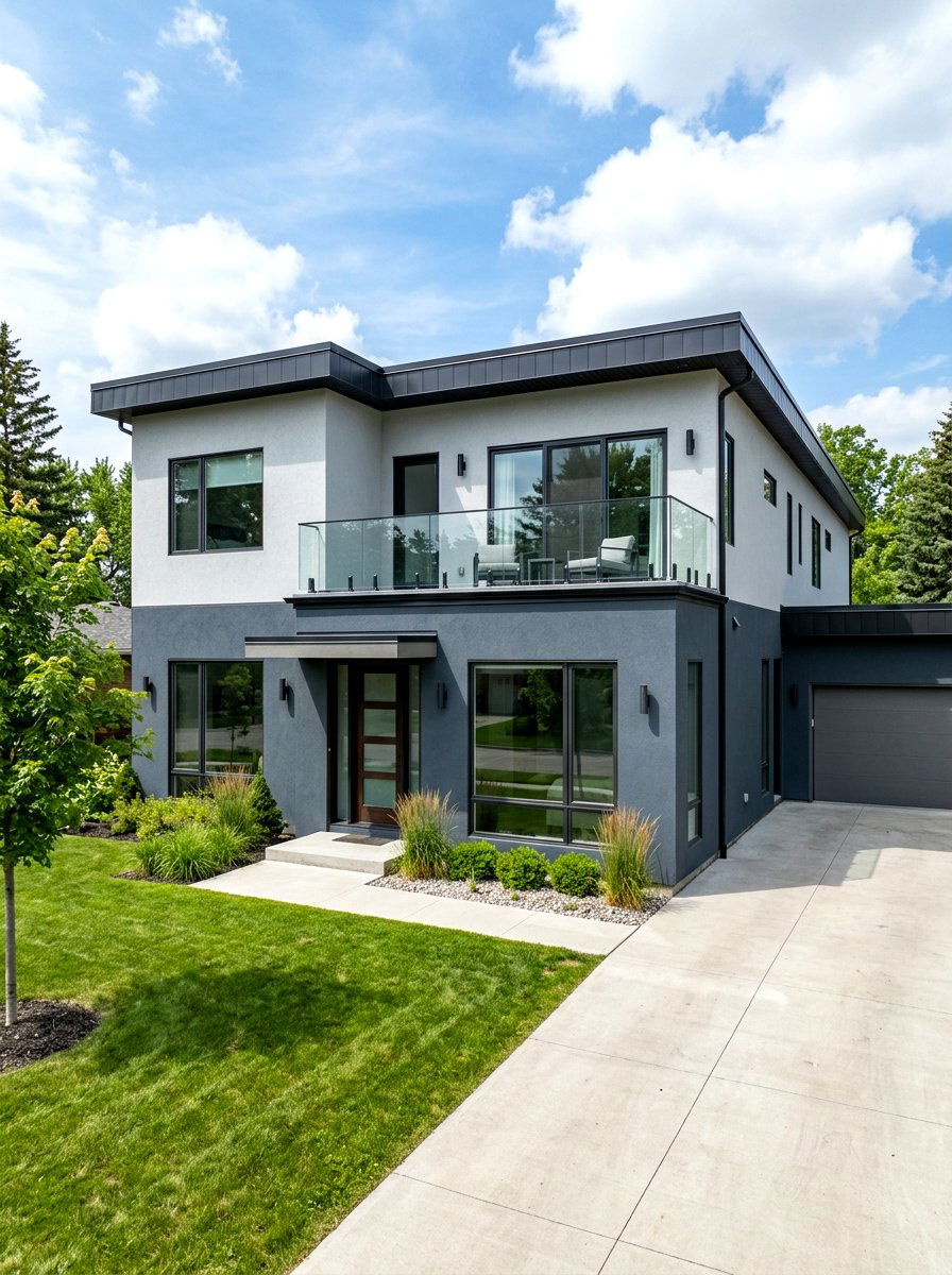 Two Tone Stucco Exterior - 30 stucco house exterior ideas
