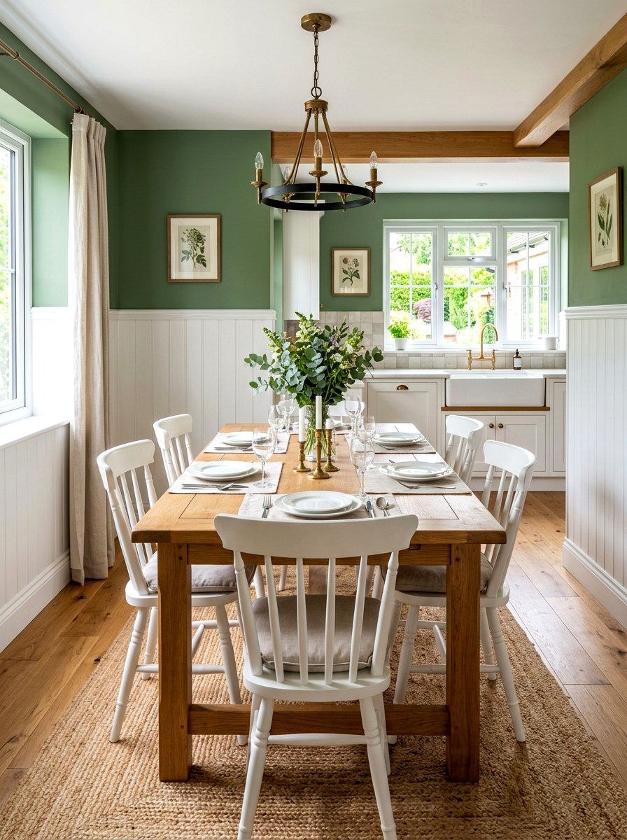 Two tone dining room walls - 30 dining room wall molding ideas