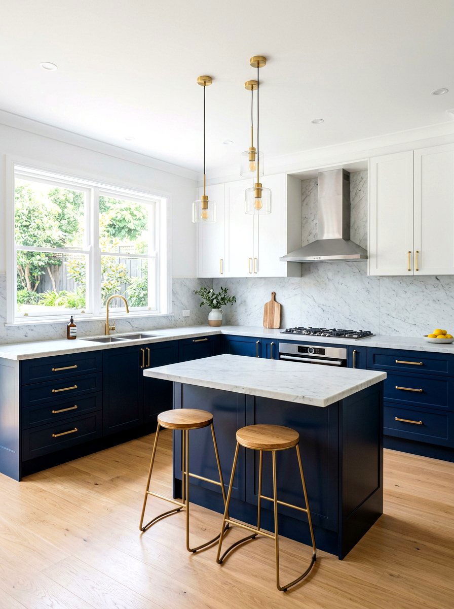Two tone kitchen cabinets - 30 condo kitchen ideas