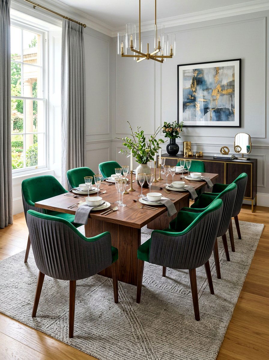 Two tone pleated chair - 30 pleated dining chair ideas