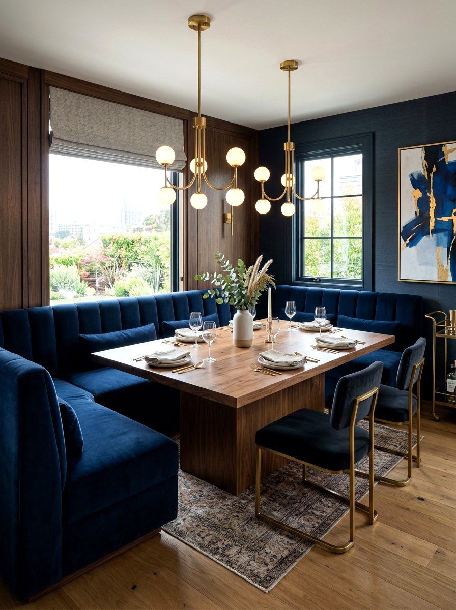 U Shaped Banquette Seating - 30 banquette dining room aesthetic ideas