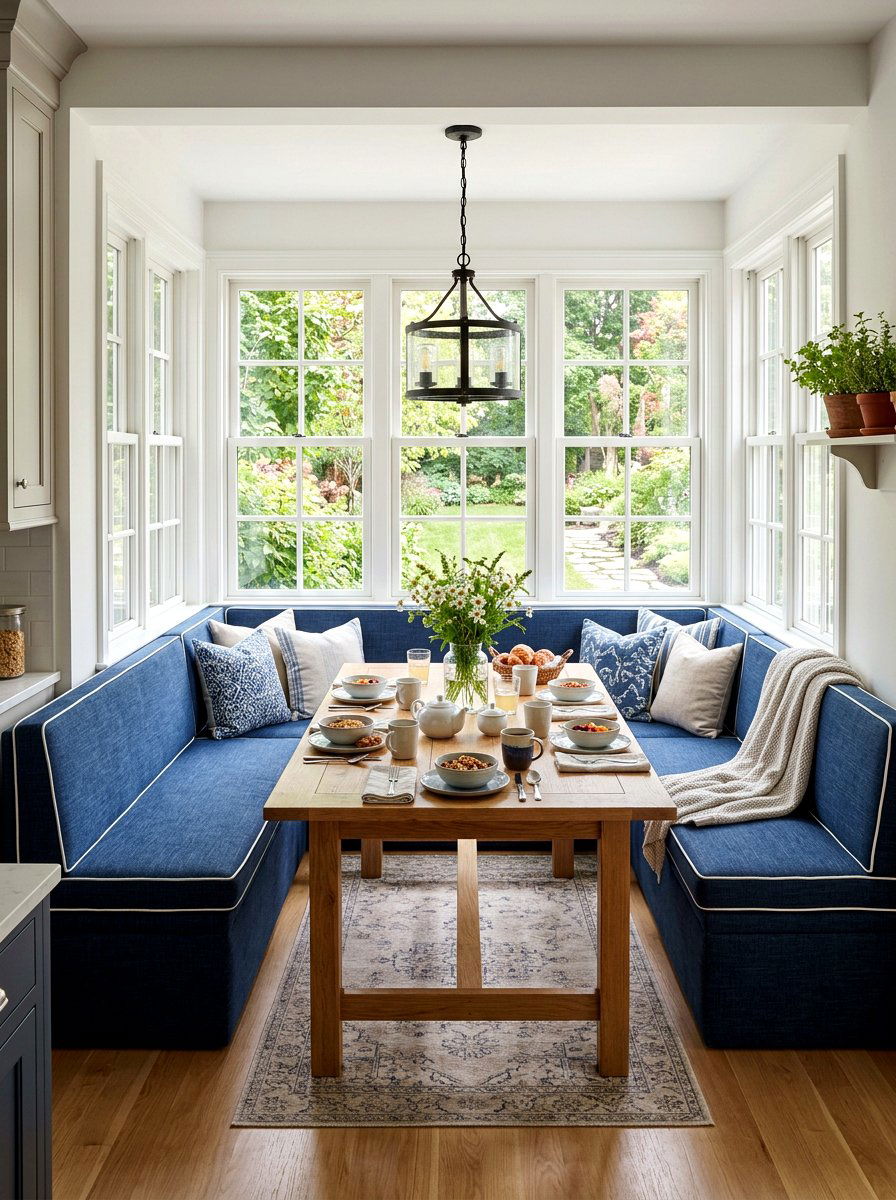 U Shaped Breakfast Nook - 30 kitchen nook ideas