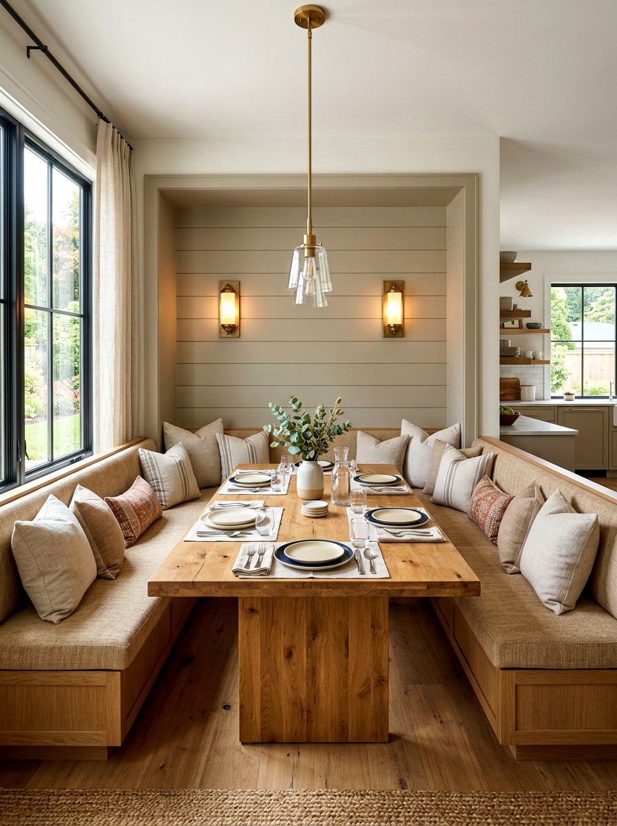 U Shaped Dining Nook - 30 small dining nook ideas