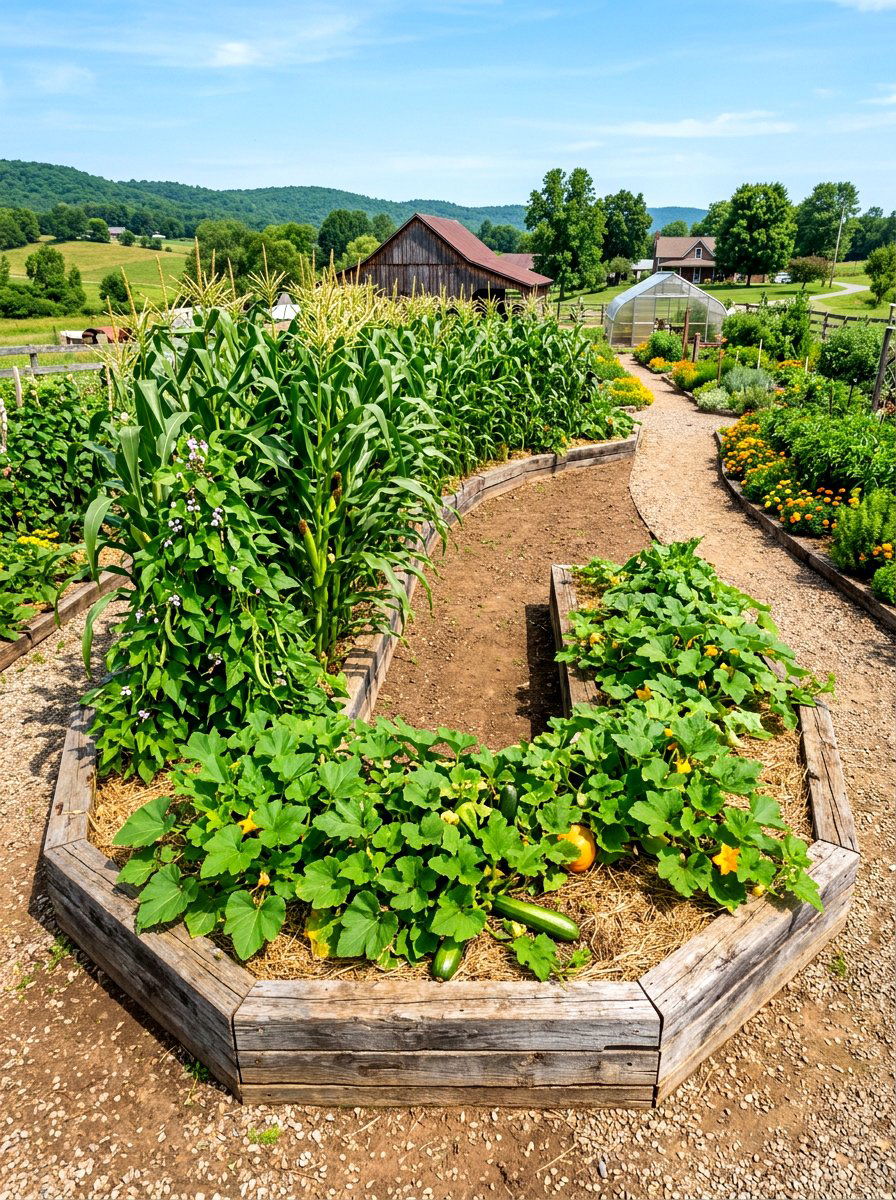 U Shaped Garden Bed - 30 raised planter box ideas
