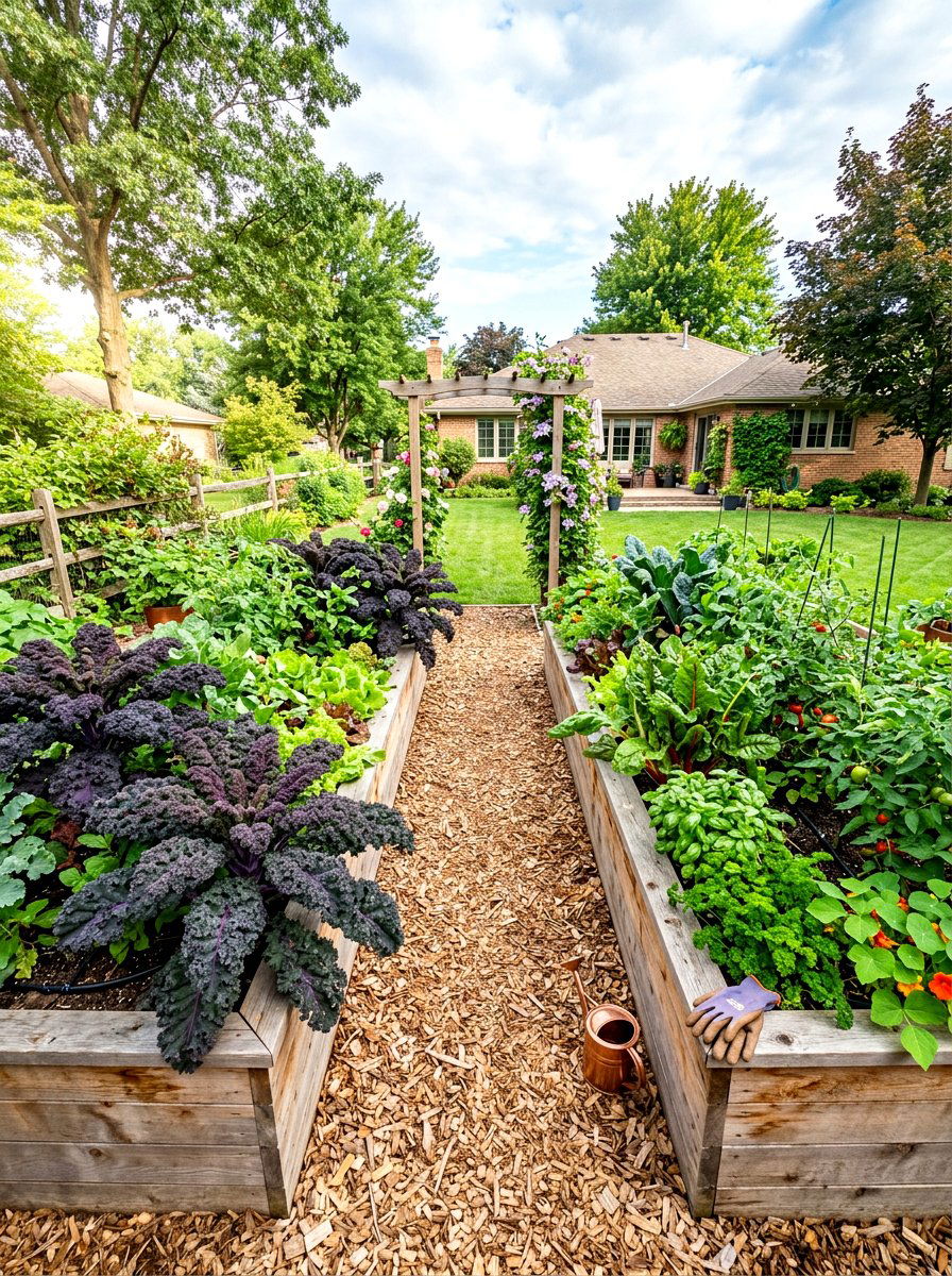 U Shaped Kitchen Garden - 30 raised kitchen garden ideas